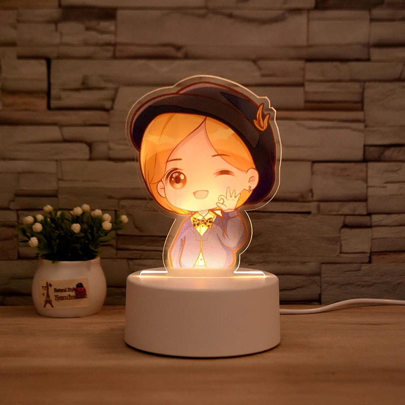 UV printing DIY acrylic plate 3D night light 3D lamp with USB or plug