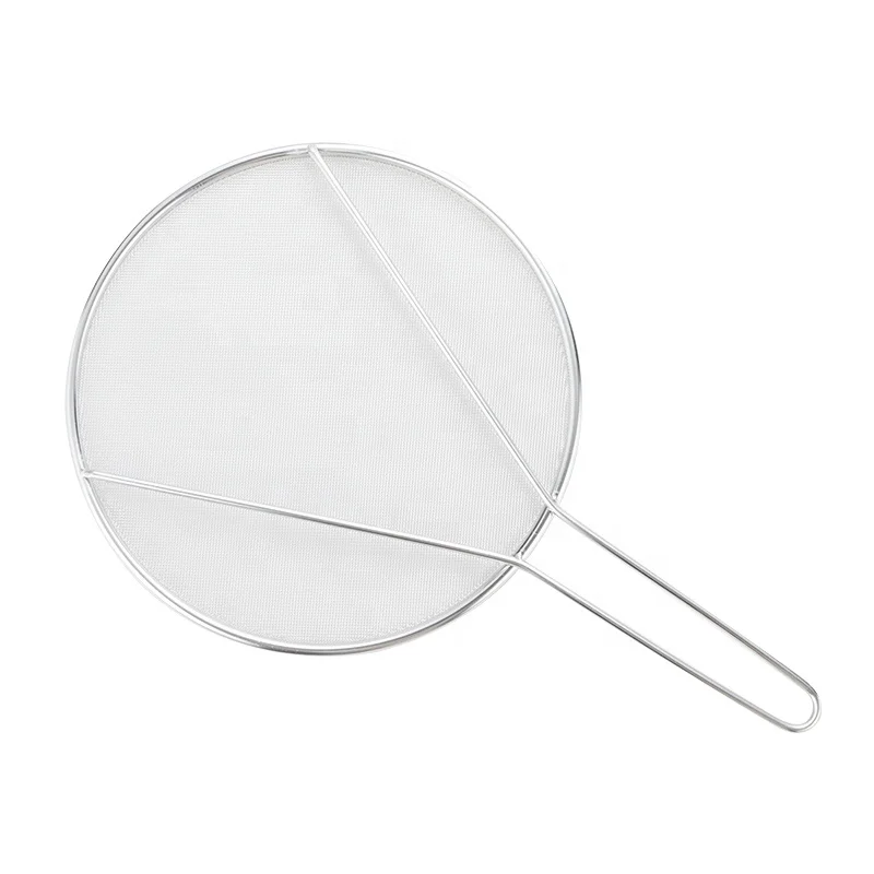 Food grade stainless steel fine mesh food Strainer frying cooking tools oil draining skimmer for kitchen cookware