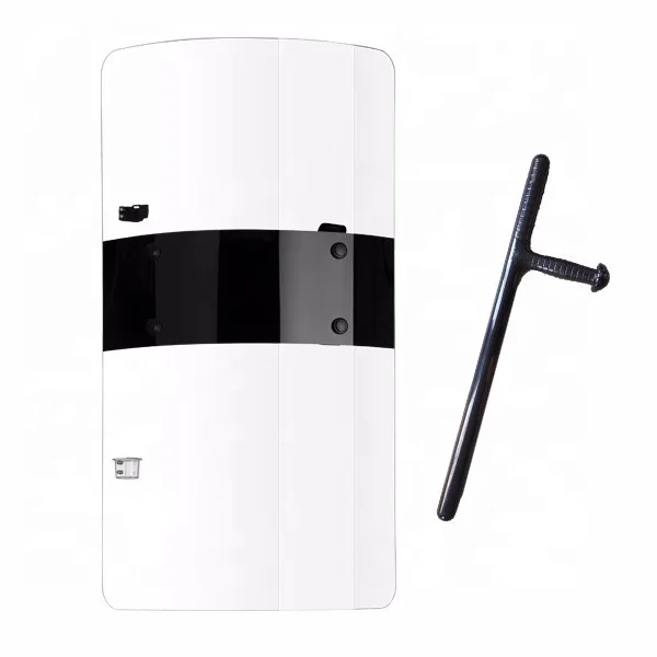 UV PC plate riot shield for security