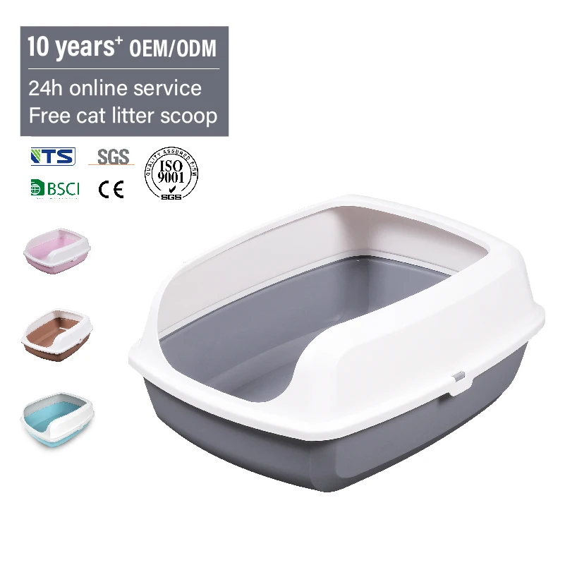 TaoTaohui high quality plastic Cat Toilet box hot sale removable large space cat nest box