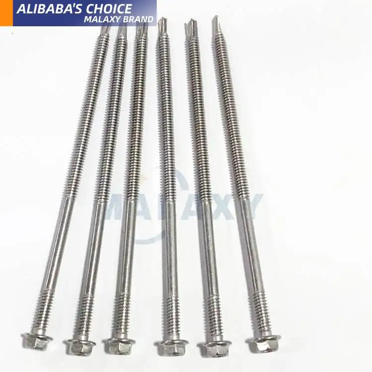MALAXY 5.5mm/6.3mm Double Thread Sandwich Panel Screw Self Drilling Roofing Screws