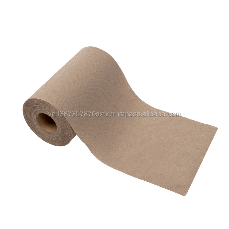 Перерабатываемое коричневое бумажное полотенце 12 рулонов 600