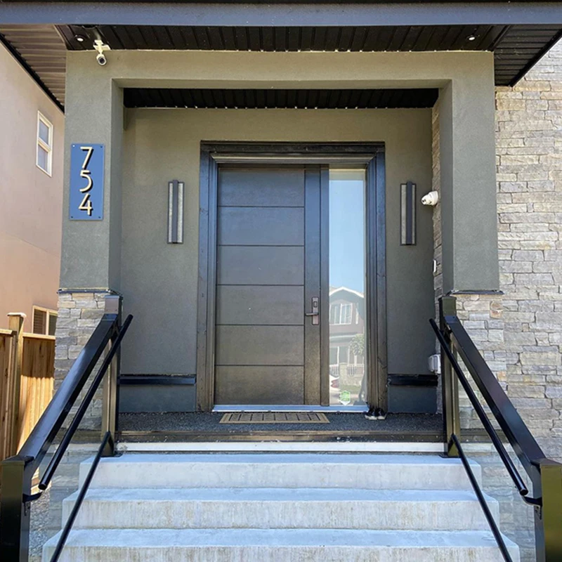 villa luxury entrance main cast aluminium front door with security door system french exterior entry security door