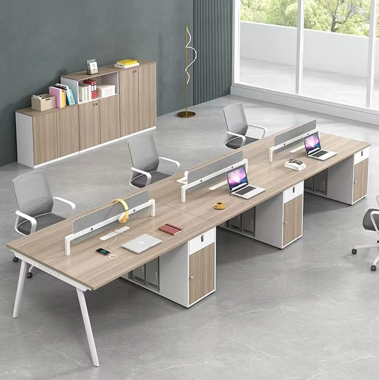 Wholesale Customization Staff Desk Set Simplicity Wooden Modern Office Desk