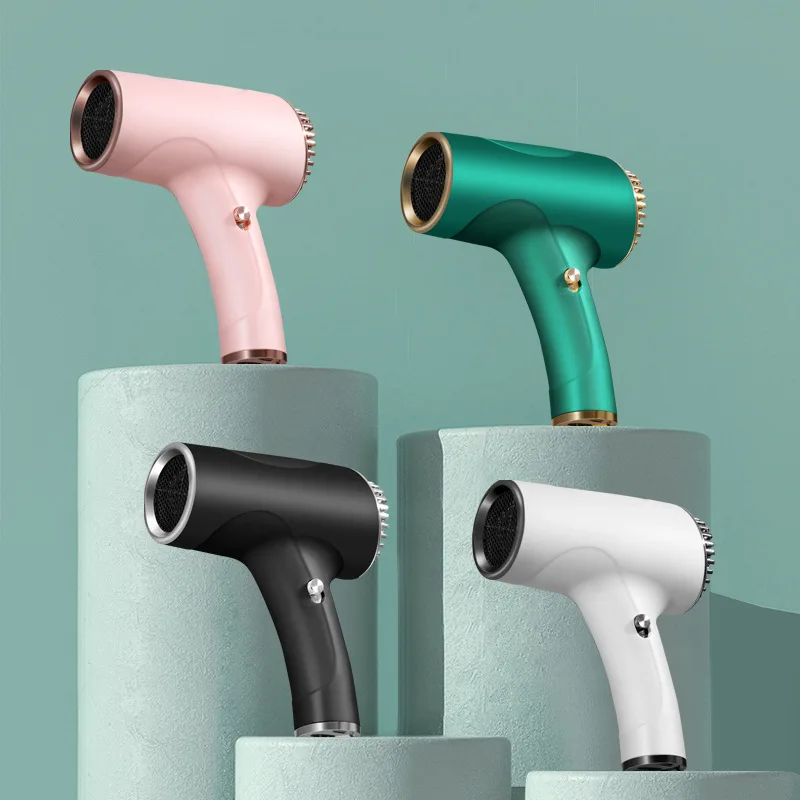Wireless hair dryer USB Rechargeable Student Travel Portable Blower Outdoor Camping Barbecue No Noise Blowing Hairdryer
