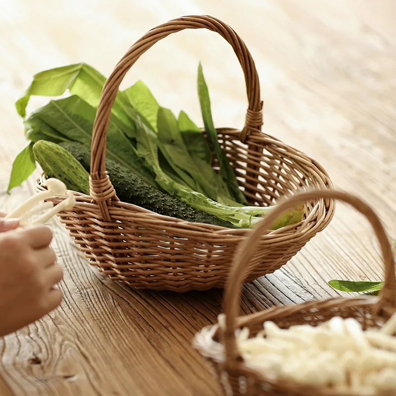 wholesale price wicker craft basket handmade willow baskets for fruit food