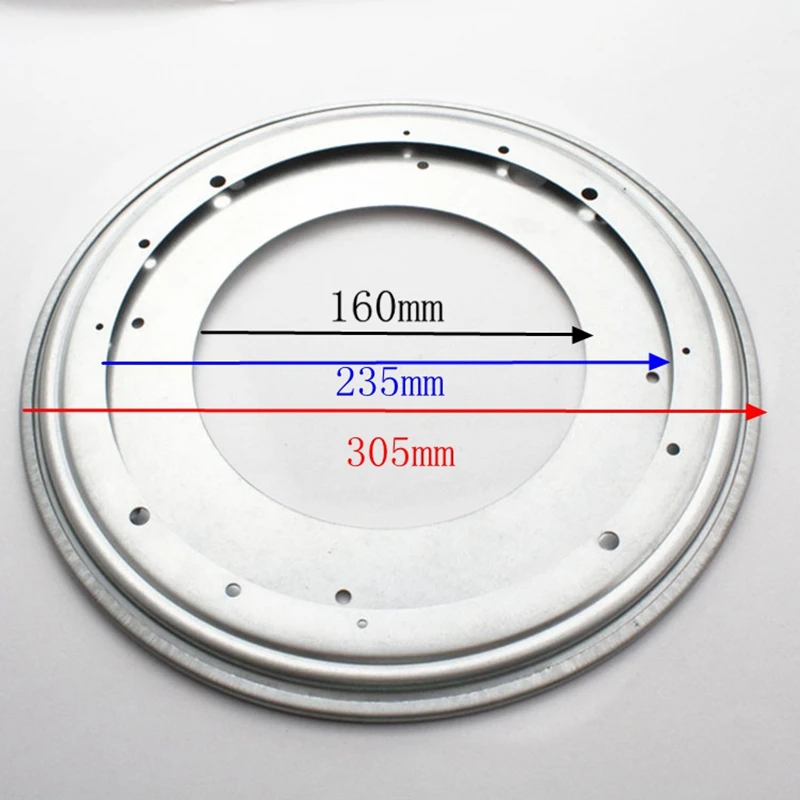 Вращающийся круглый металлический шарикоподшипник 12 дюймов или 303 мм, вращающийся стол, вращающийся стол, вращающийся проигрыватель для Сьюзан
