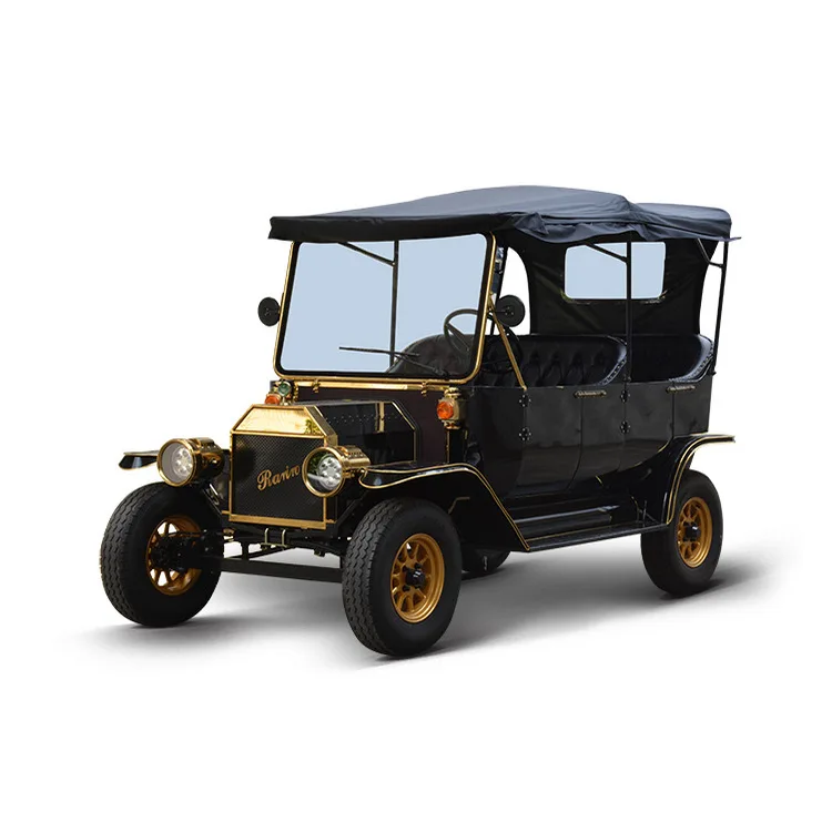 48V 5KW System Professional Model T Tourist Electric Resort Golf Sightseeing Retro Vintage Car
