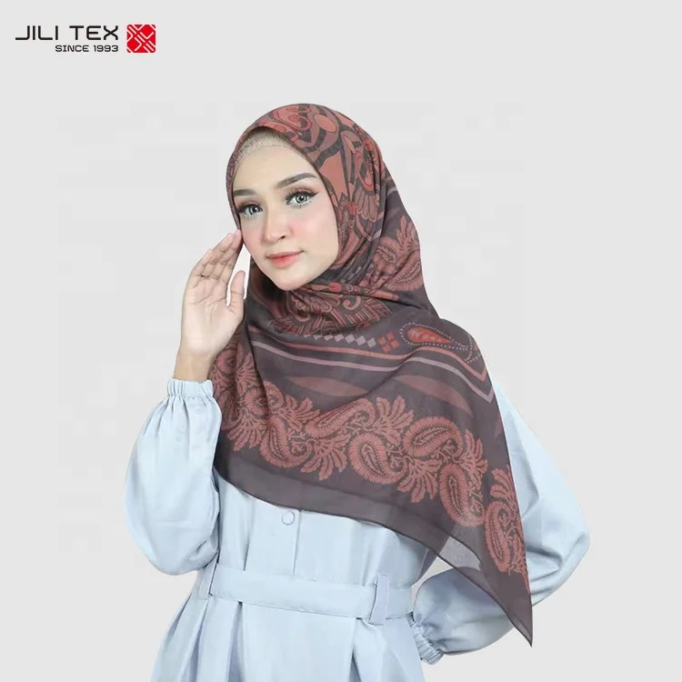 tudung borong china factory custom bawal Printed Cotton voile Muslim Hijabs easy to shape Scarves printing hijab