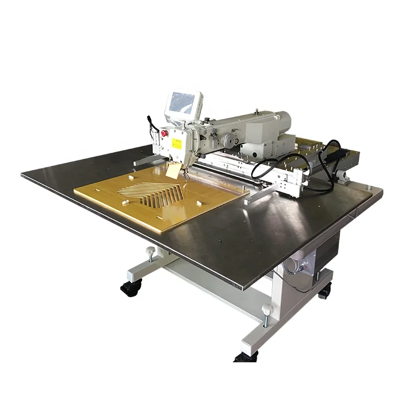 Automatic template sewing machine Computer pattern program sewing machine for shoe zigzag label