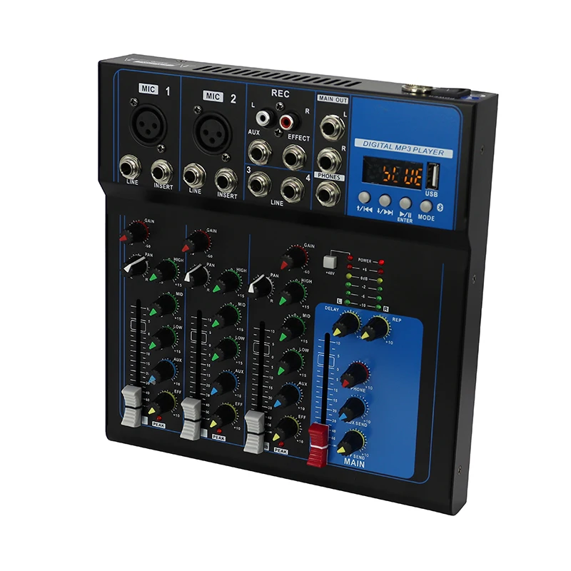 High Quality Professional Recording Studio Mixer USB Digital Audio Sound Card
