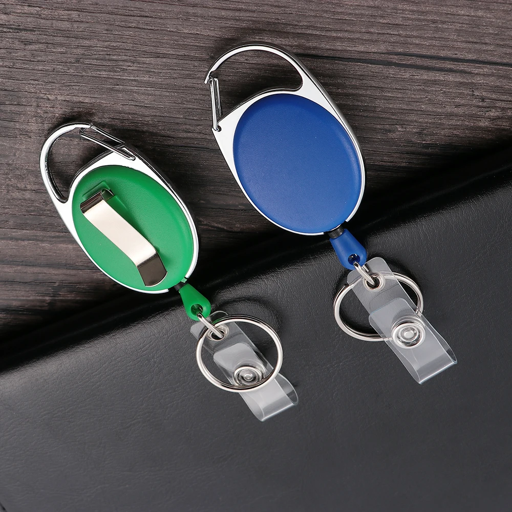 high quality oval pull plastic teacher badge reel custom nurse gift panda heart badge holder key ring badge reels fancy