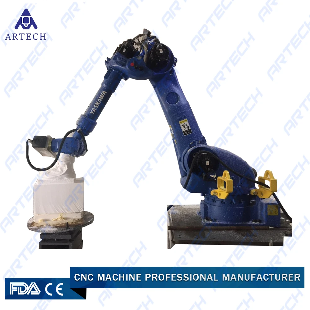 7 Axis Robot Arm Cnc 3D Sculpture Engraving Cnc Router Wood Foam Eps Mold Milling Machine