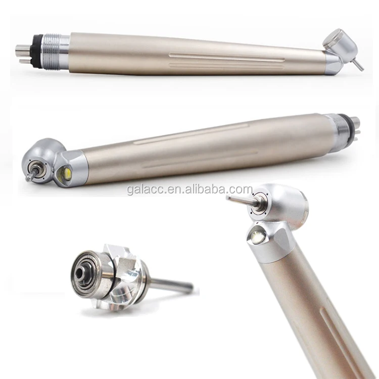 Dental Equipment Electric Turbine Dentist Airotor Portable High Speed Surgical Handpiece 45 Degrees Minihead 2 Or 4 Hole