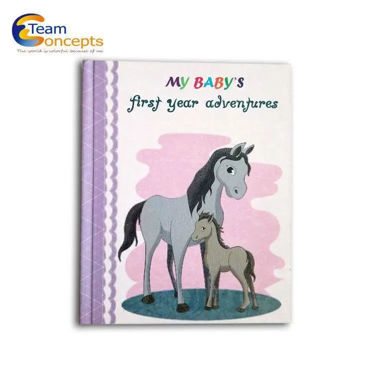Modern Baby Memory Book and Photo Album for New Parents