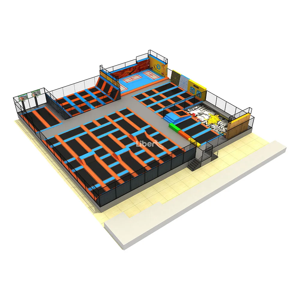 Commercial Indoor Trampoline Park with Air Bag