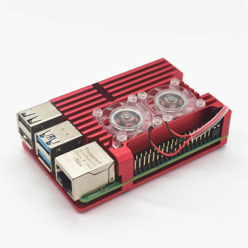  Пользовательский Корпус для Raspberry Pi 4 алюминиевый серебристый зеленый черный корпус металлический