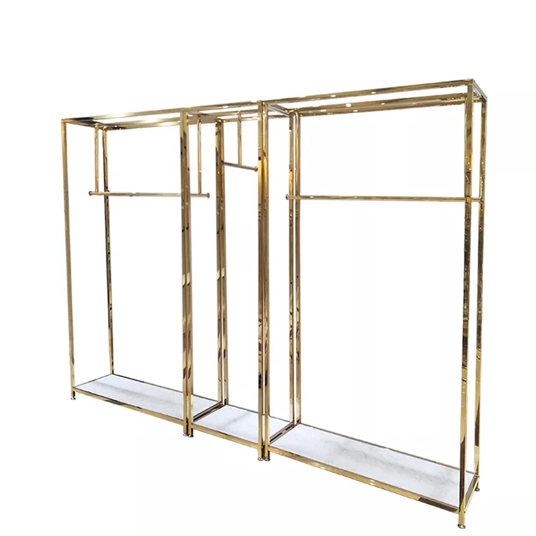 Custom garment clothing display rack metal boutique clothing rack display