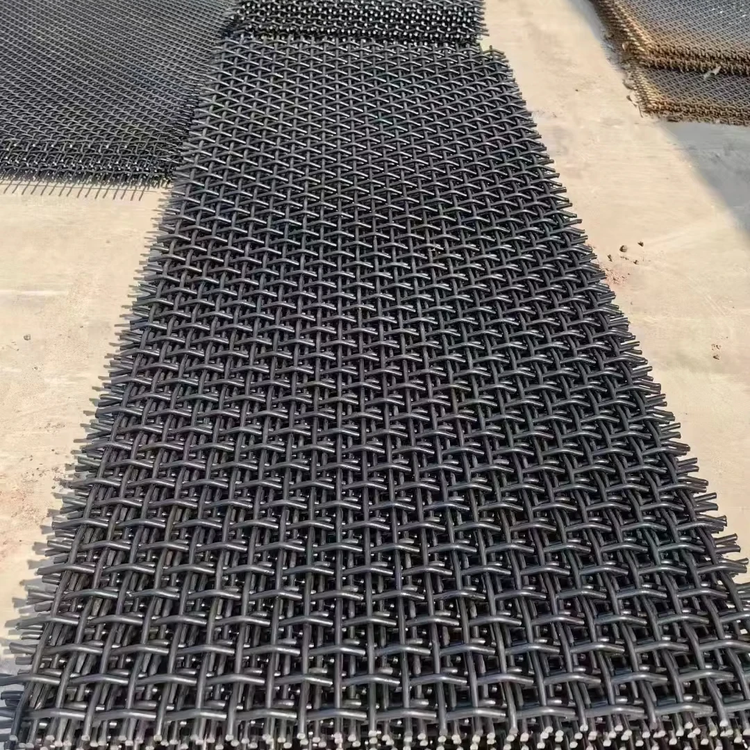 65mn stainless steel tensioned stone quarry mining vibration sieving screen wire mesh