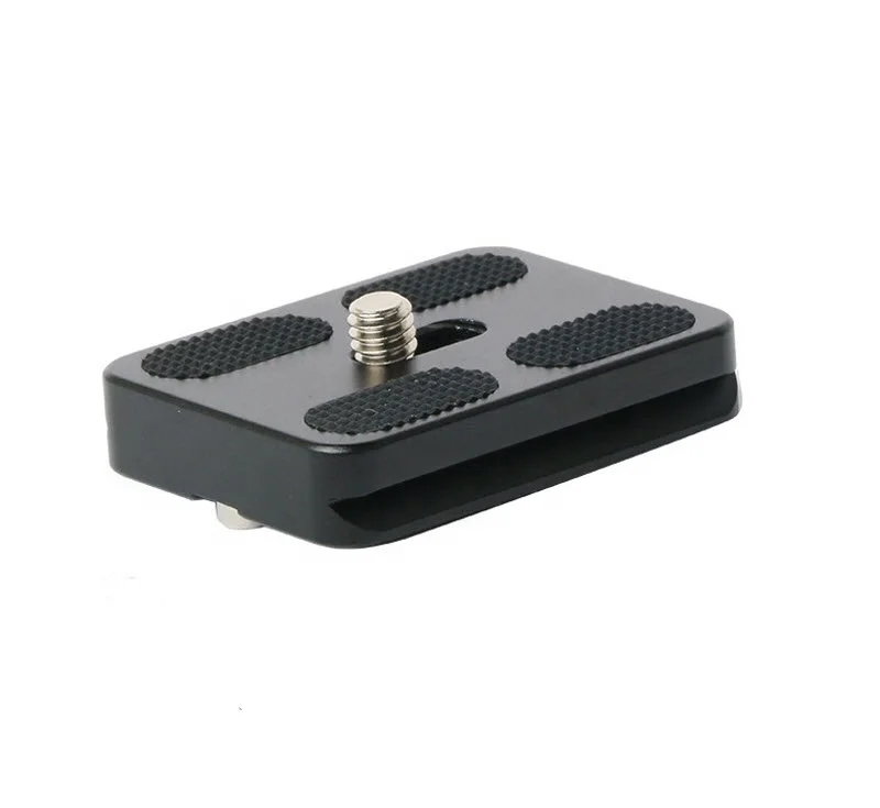 Black Aluminum Universal Quick Release Plate PU Series 38mm Width Compatible with PU-50 for Tripod Ball Head Monopod DSLR Camera