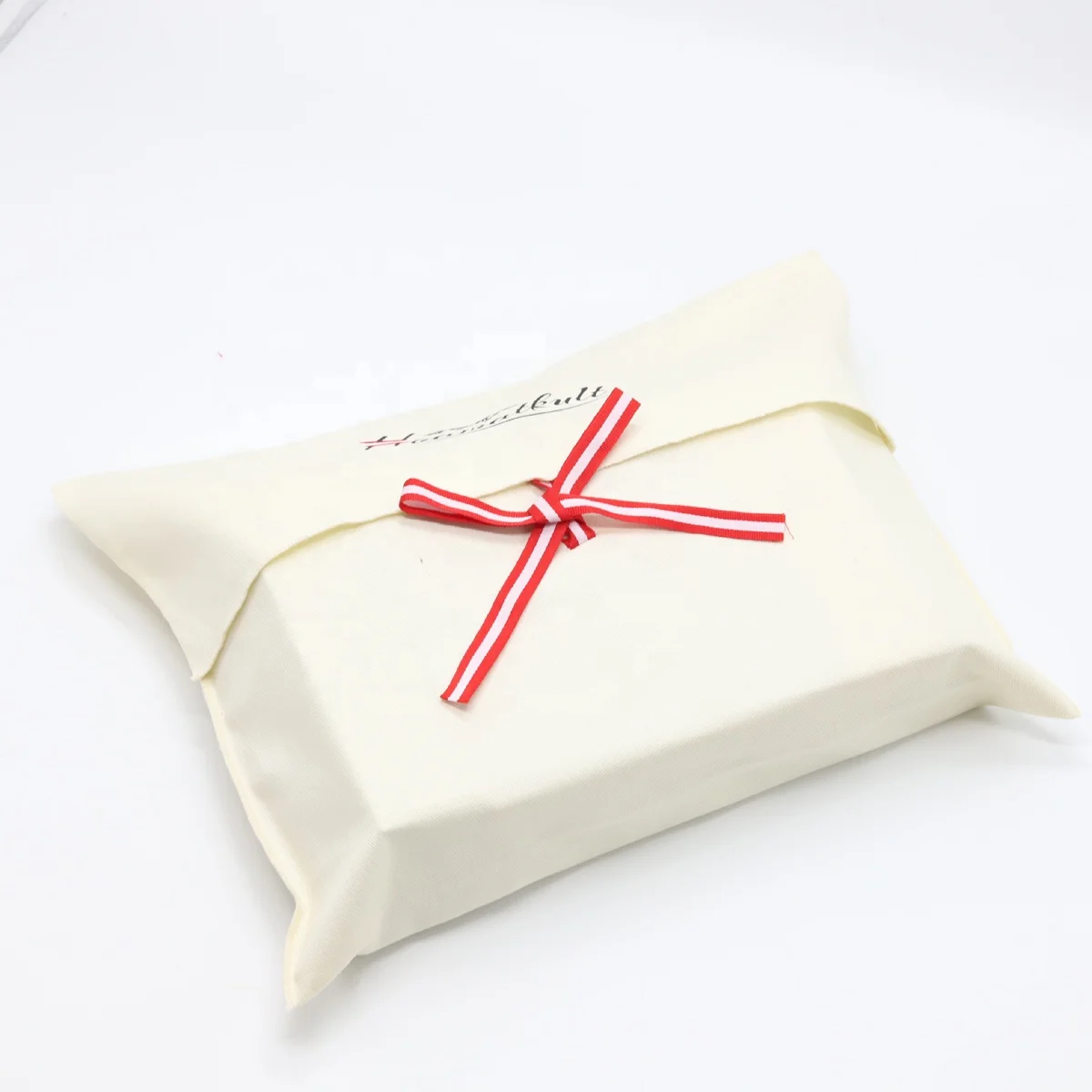 Eco-Friendly Crude Twill Cotton Envelope Gift Pouch Beige Large Shoe Dust Bag Envelope Coton Dust Packaging Bag