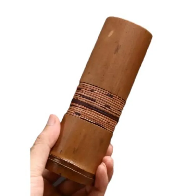 Wholesale Vintage Bamboo Bud Vase  Natural Lightweight Cylinder Flower Pot  Bamboo Wooden Vases Home Decor