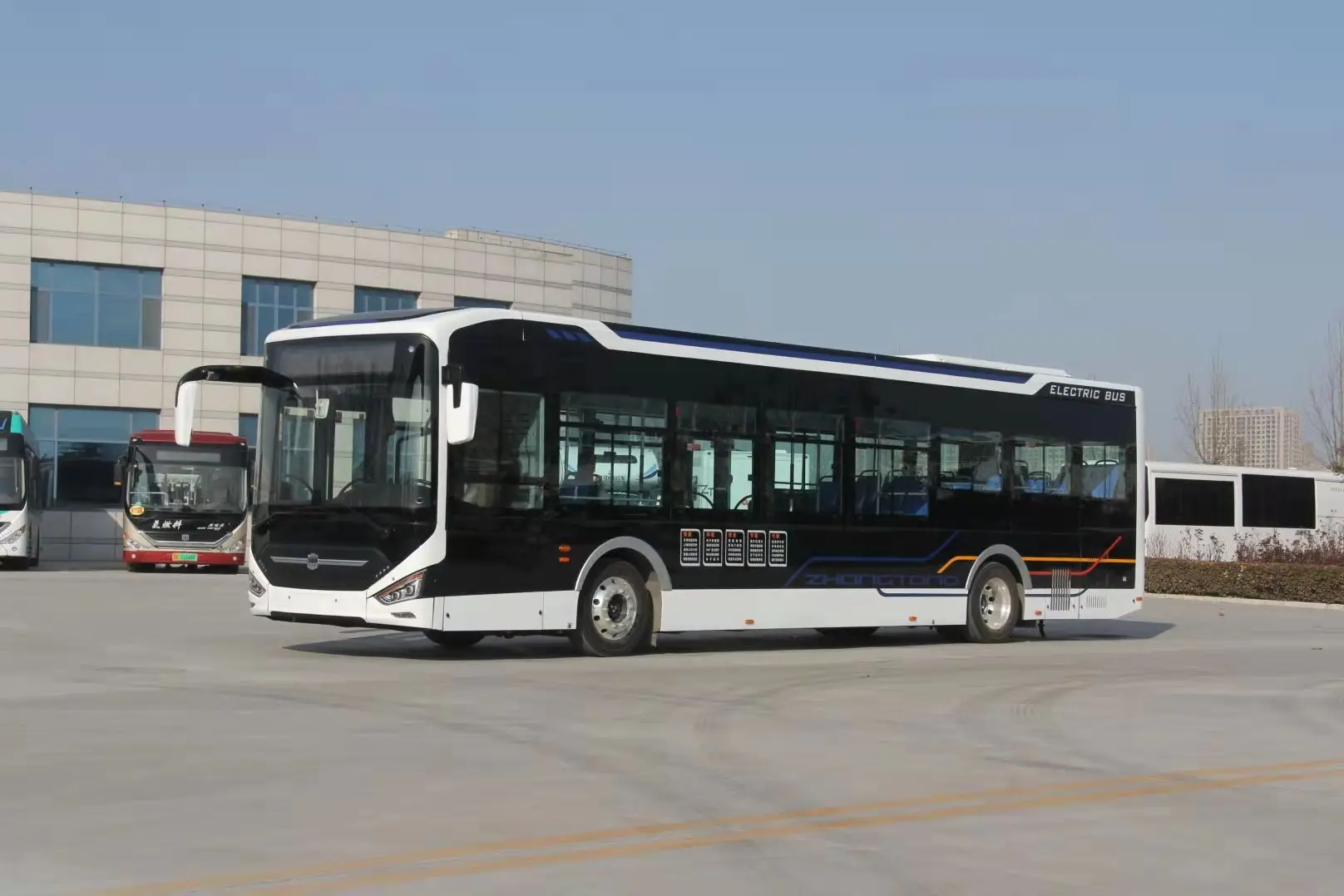 Китайский производитель, 12 м, Новая энергия, мощность аккумулятора 280 кВтч, низконапольный Электрический городской автобус