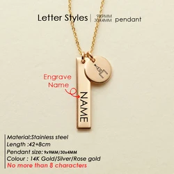 Custom stainless steel city travel women 14k gold necklace jewelry 2021