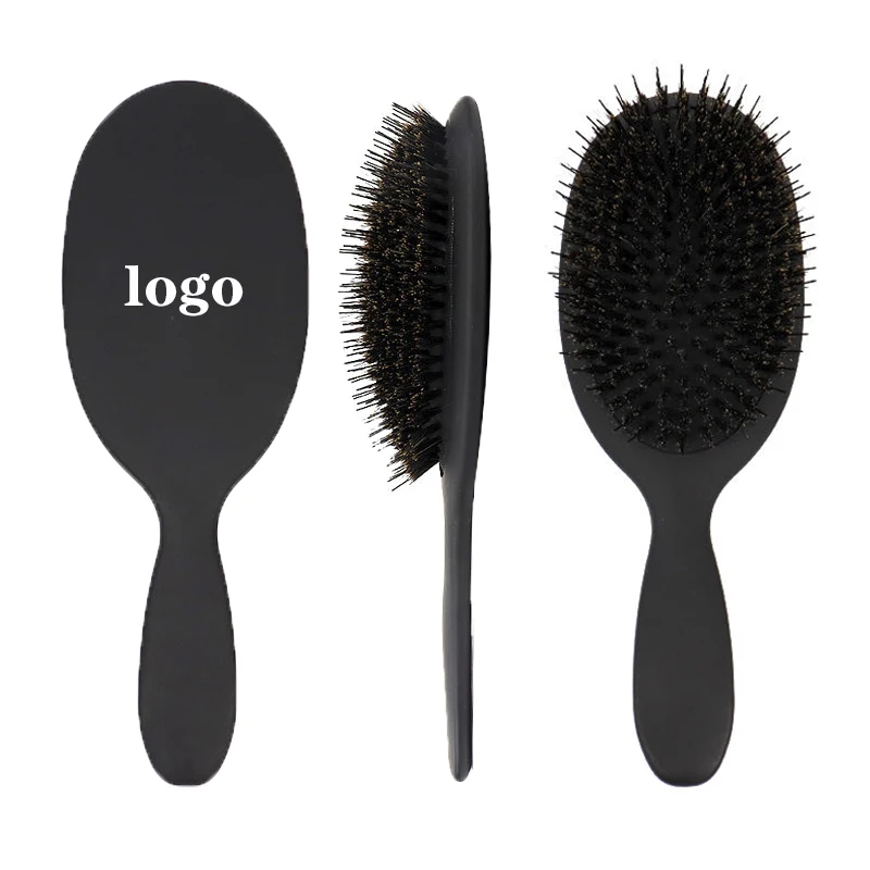 5 Colors Hairbrush Custom Logo Dry Wet Brush Detangling Hair Brush For Scalp Massage Nylon Boar Bristle Hair Extensions Brush