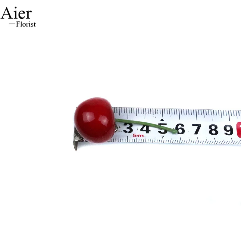 Aierflorist 3D Red Cherry Foam Decoration Perfect Artificial Cherry for Christmas Home Decoration and Window Displays