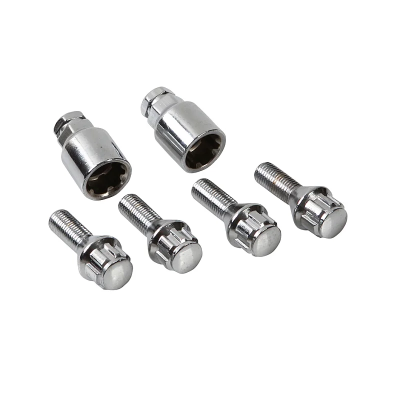 Spline Wheel lock bolts and key set anti theft wheel locks