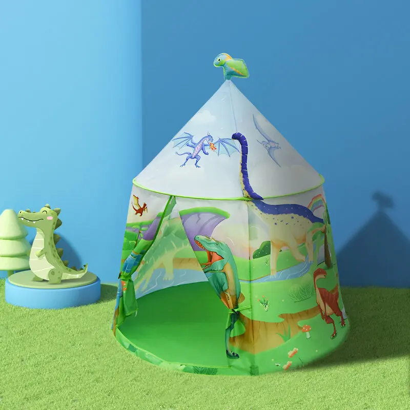 Foldable eco-friendly Fun Playhouse Tents Dinosaur Pop Up Kids Tent House Indoor