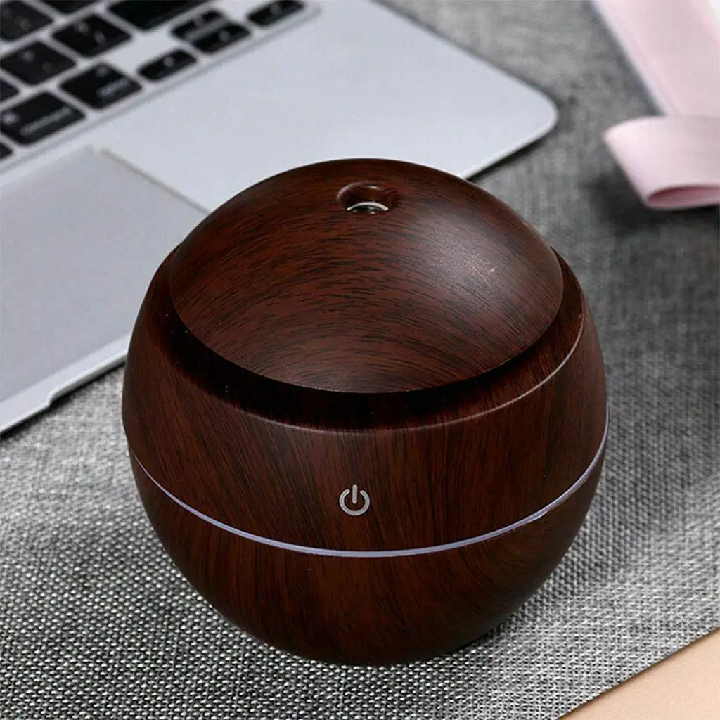 Classic 130ml Portable Essential oil Diffuser  mist Room Usb  Cute wood grain office home car Mini Humidifier