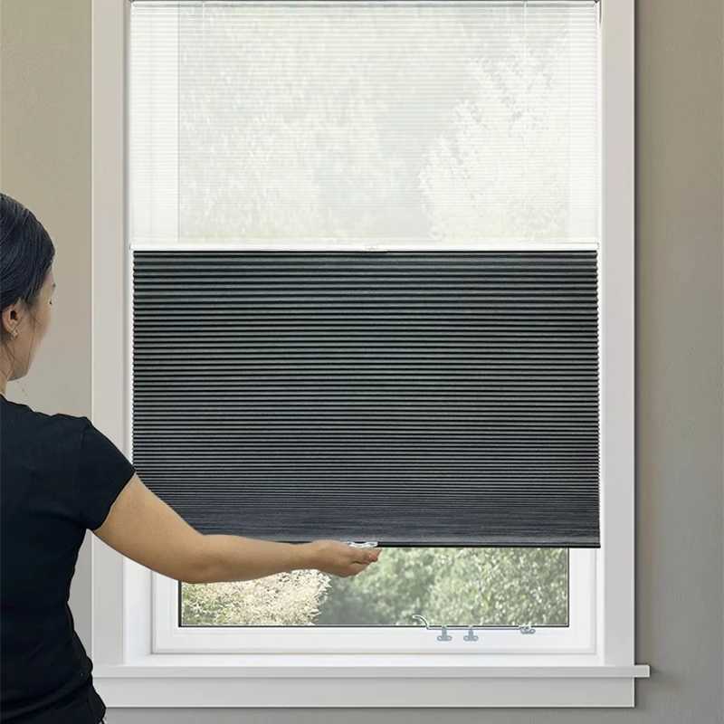 Wholesale Modern Home Decor Cellular Fabric No Drill Cordless Day And Night Honeycomb Blinds For Window