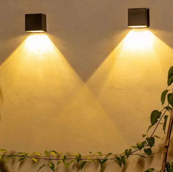 Новый Солнечный окружающий настенный светильник уличный внутренний дворик садовый заборник Сельский бытовой квадрат