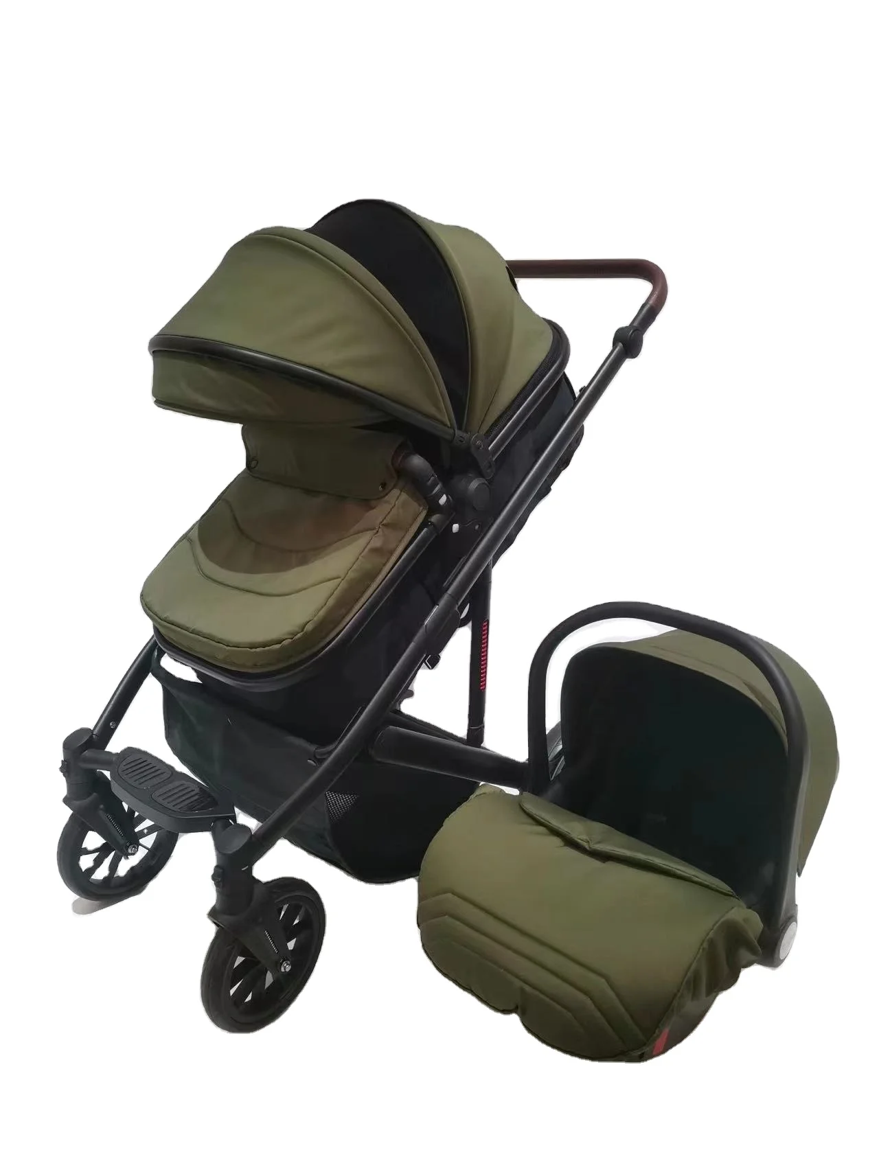 Factory customize luxury 3 in 1 high landscape baby stroller with car seat  cheap carrinho de bebe carriage travel pram for baby