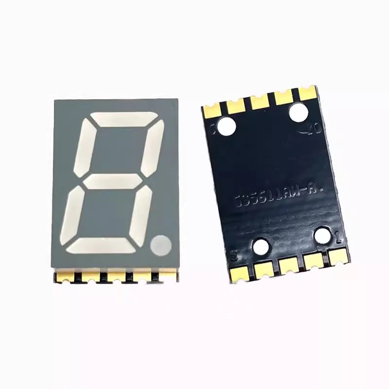 Ultra high brightness white SMD 1-digit common cathode 0.2/0.28-inch LED seven segment LED panel module display screen