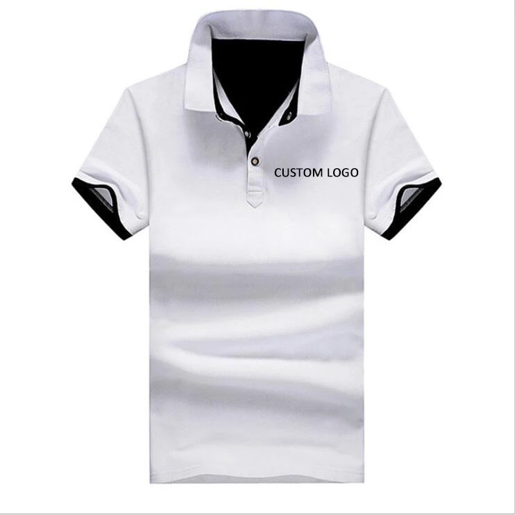 
New Design Wholesales Custom Logo men clothes 95% Cotton T Shirt Casual Plus Size Polo Shirt 