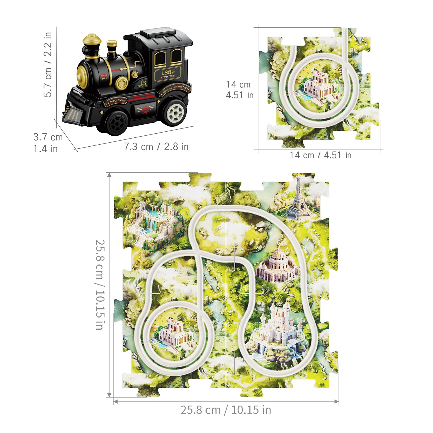 New style Children Building Block Adventure 5PCS Electric Plastic Slot Track Battery Train Railcar Set DIY Puzzle Rail Car Toy