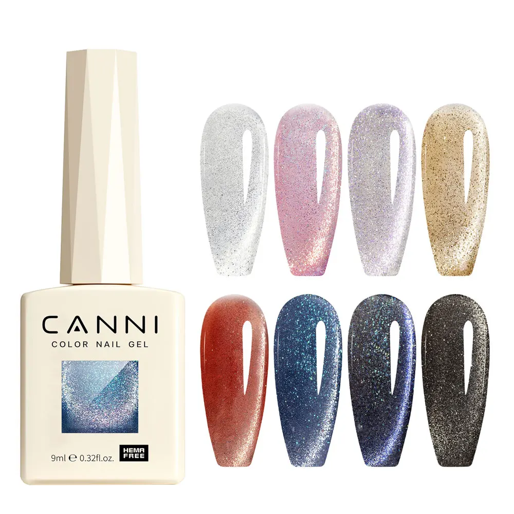 CANNi nail art 2024 acrylic nails 16 color private label 9d color change cat eyes chameleon effect gel polish nail varnish