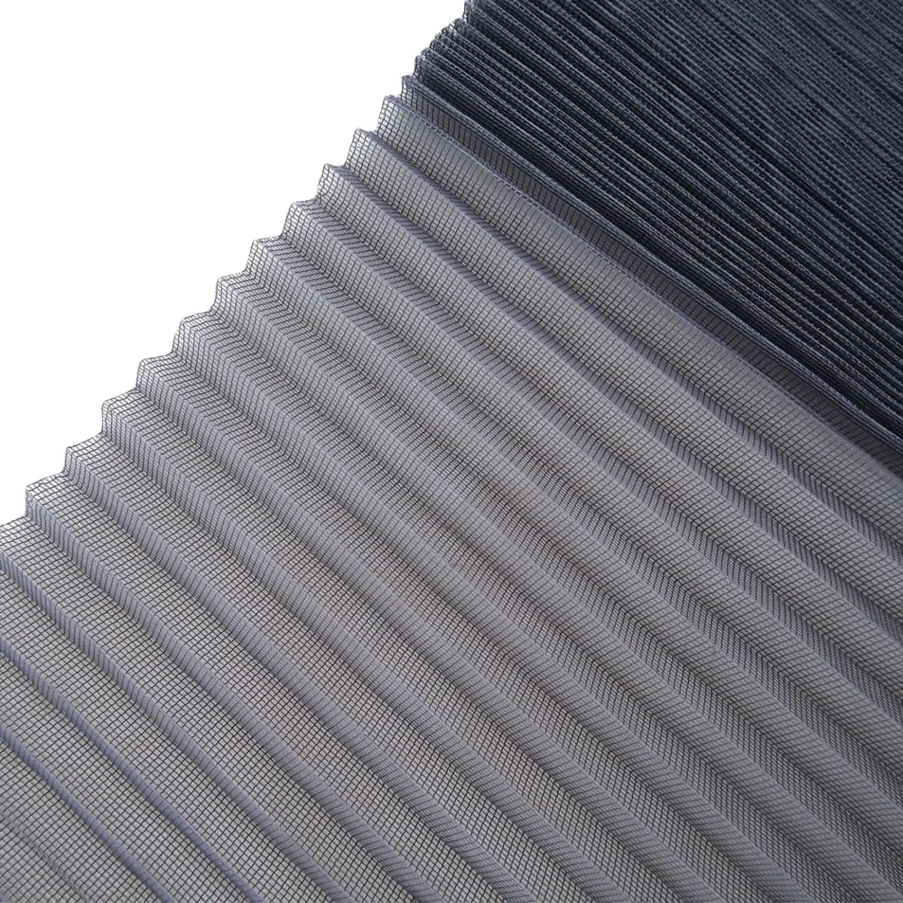 Fiberglass flyscreen folding net moskito door slim plisse mosquito net insect net screen anti mosquito good quality pleated mesh