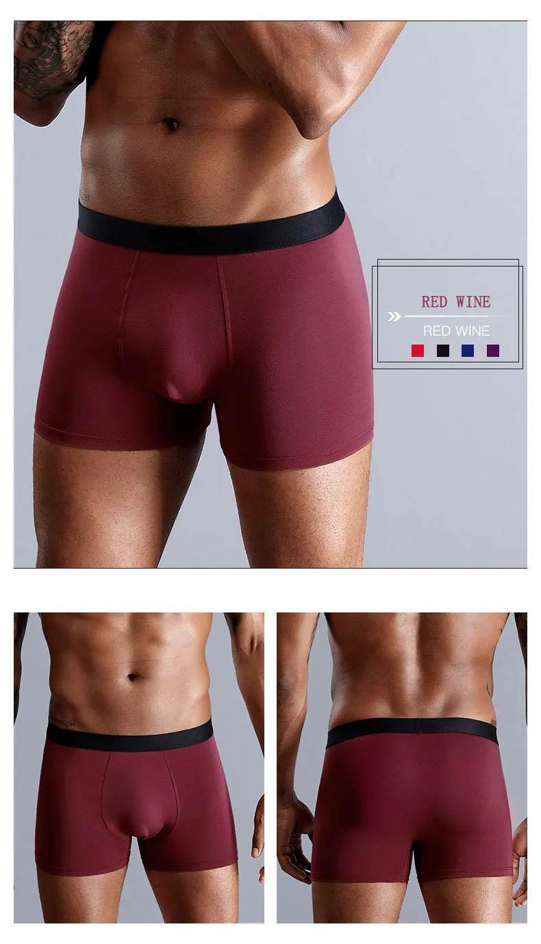 Cotton Underpants Skin Friendly Good Elasticity Padded Underwear Men Sexy Underwear Boxers Briefs Underwear Men Boxers