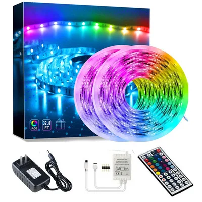 
Led Strip Light Set of five meters RGB 5050 2835 Led Lights Tape Flexible Wifi LED Strip Ribbon for Room Home Christmas Party 