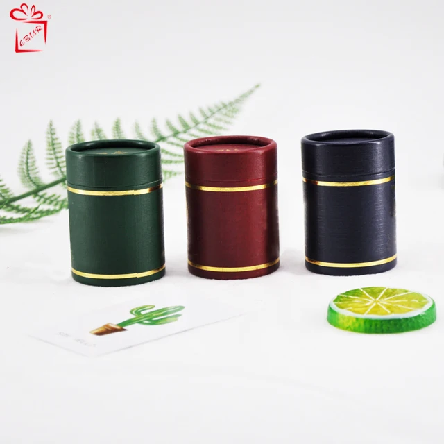 Eco-friendly Empty Paper Tea Box Craft Paper Packaging Tube For Tea Round Paper Packaging