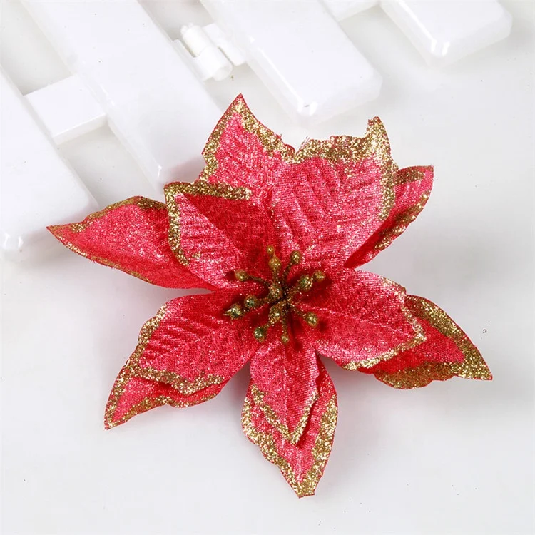 V-1331 Small 13cm Artificial Christmas Flower For Decoration