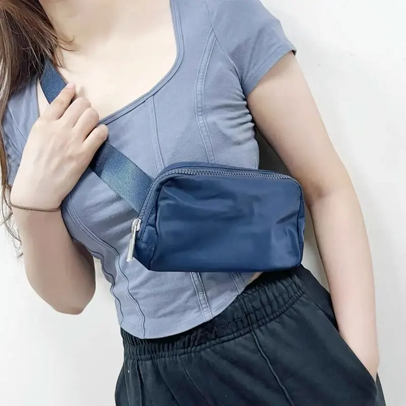 custom logo waterproof nylon sport running chest belt bum pouch men waist bag women fanny pack Crossbody Bag