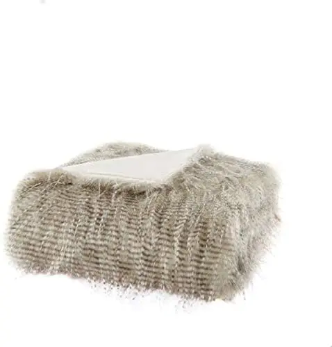 
Long Plush Luxury Faux Fur Natural Premium Soft Cozy Faux Fur Blanket 