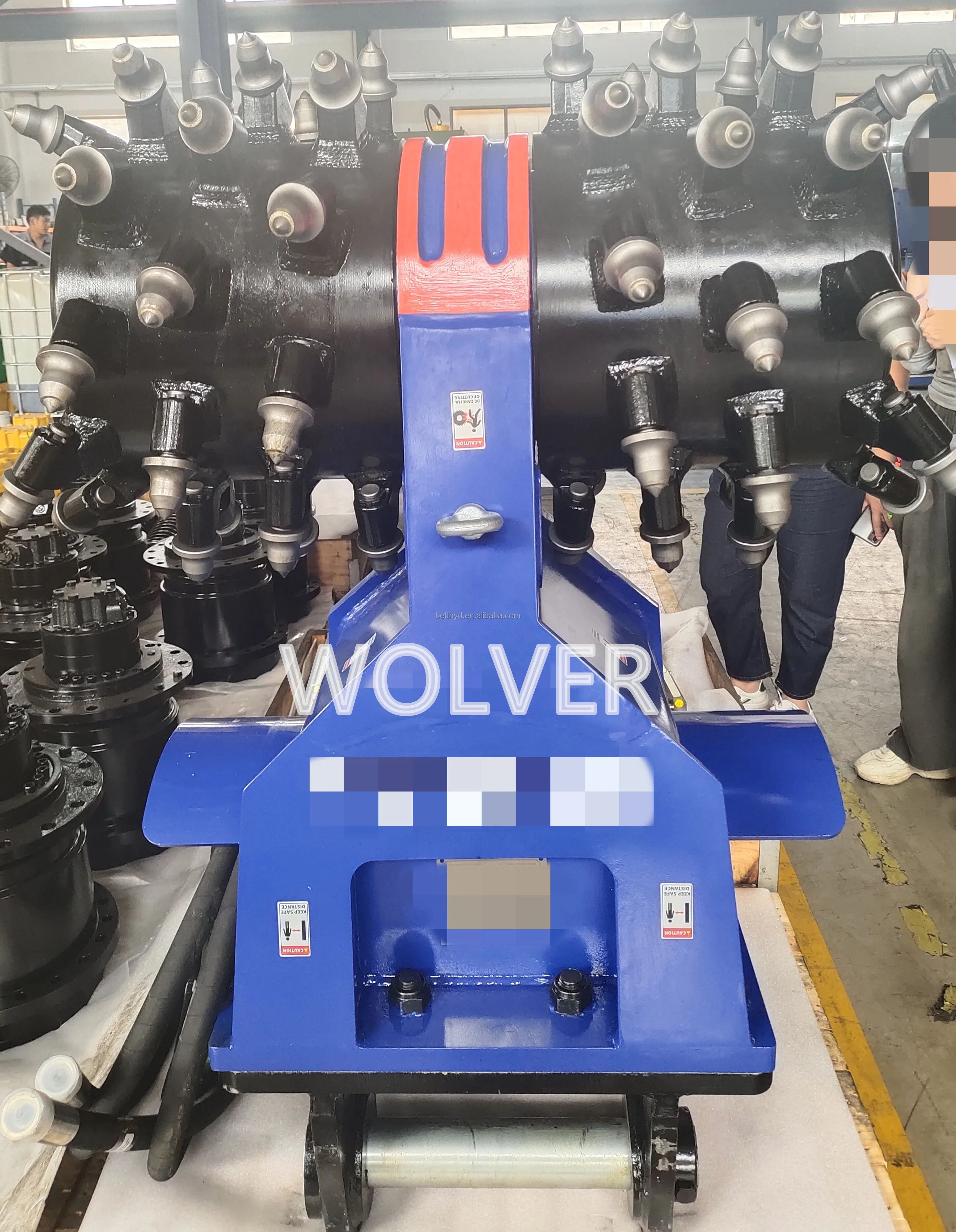 Hydraulic Rock Breaker for 10 ton Excavator Multifunctional Drum Cutters BM40