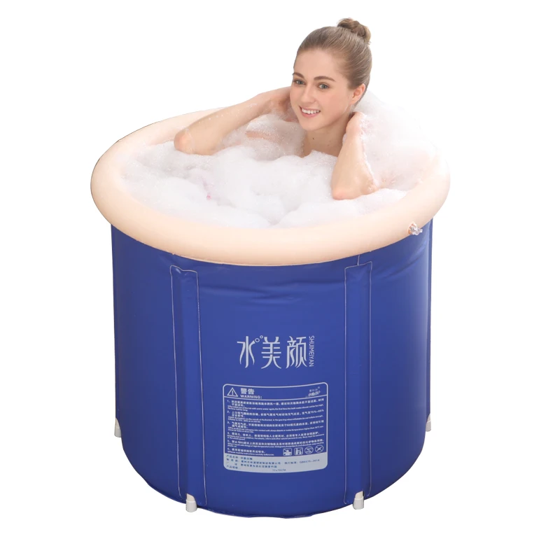 75*75cm Portable Fold Up spa gonflable icebath bath barrel hot tube Bathtub For Adults