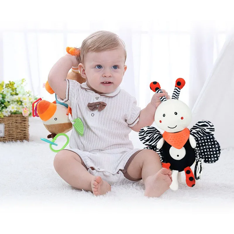 New black and white Bib Doll Stroller hanging bed hanging plush doll toys B103